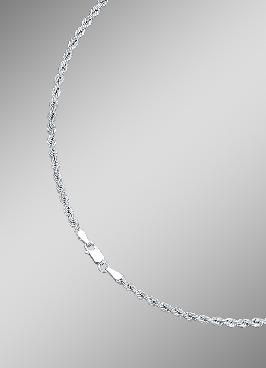 Kordel-Halskette in Weissgold - Damen-Goldschmuck | BADER