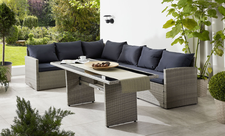 Lounge-Möbel-Set inklusive Auflagen und Kissen - Gartenmöbel | BADER