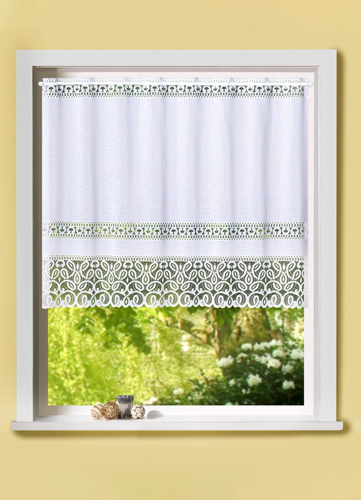 Kleinfenster-Vorhang mit Stangendurchzug - Vorhänge | BADER