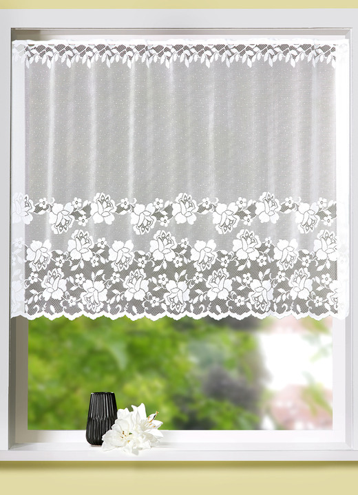 Dekorativer Kleinfenster-Vorhang mit Stangendurchzug - Vorhänge | BADER
