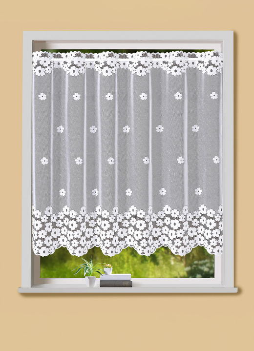 Kleinfenster-Vorhang mit Stangendurchzug - Vorhänge | BADER
