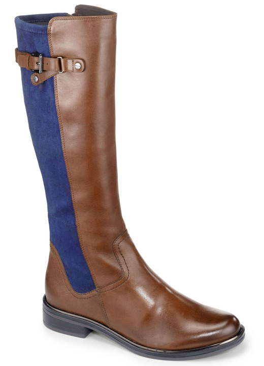 Caprice Stiefel aus edlem Nappaleder und elastischem Textilmaterial -  Schuhe | BADER